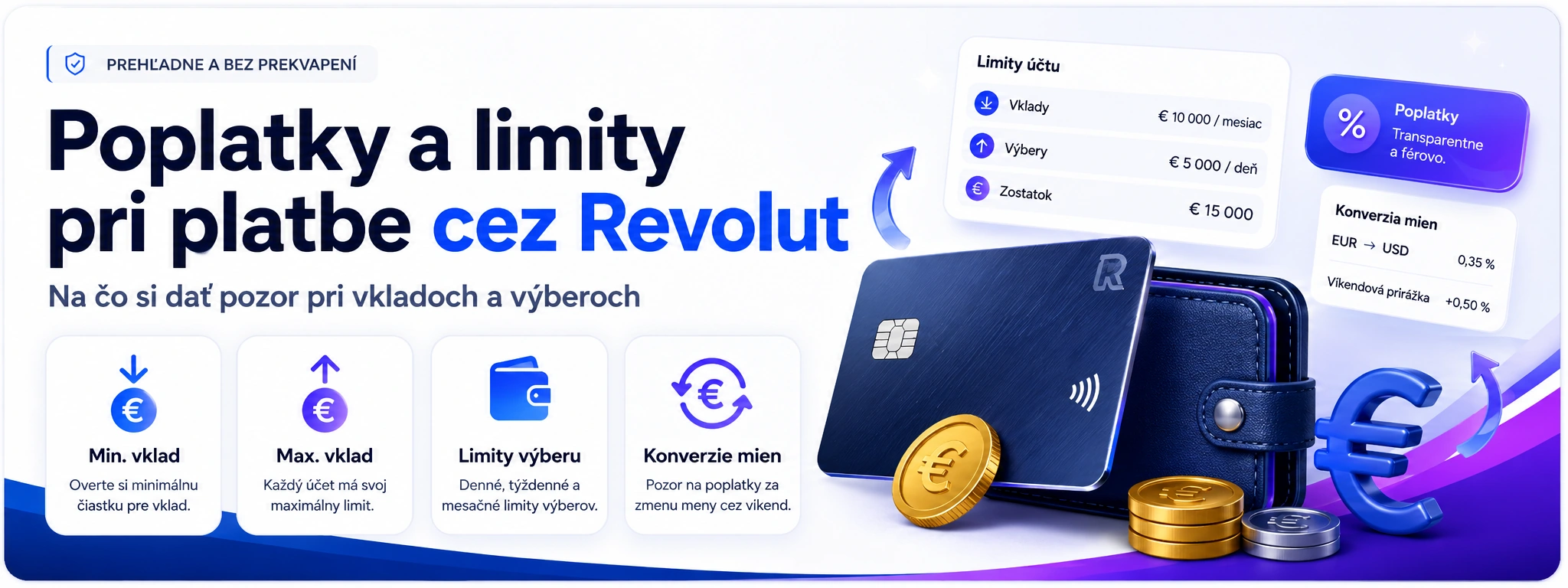 Poplatky a limity pri platbe do kasína cez Revolut