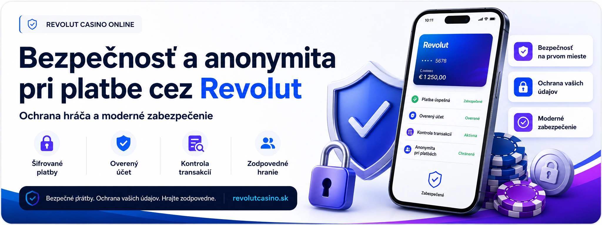 Bezpečnosť a ochrana údajov pri platbe cez Revolut